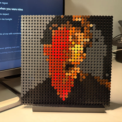 Pixel building blocks painting
