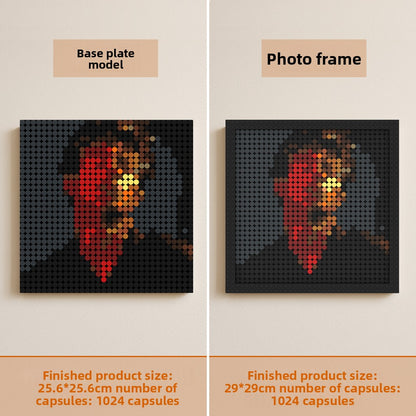 Pixel building blocks painting