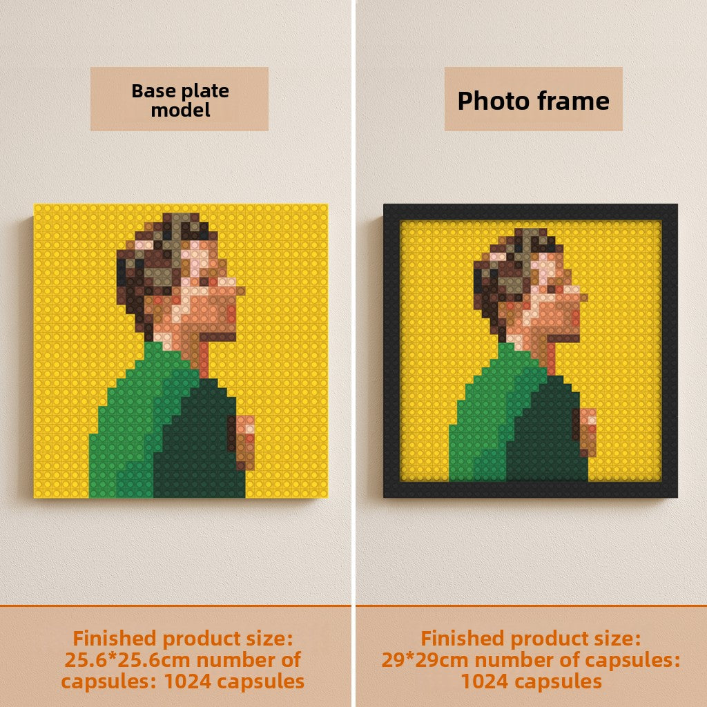 Pixel building blocks painting