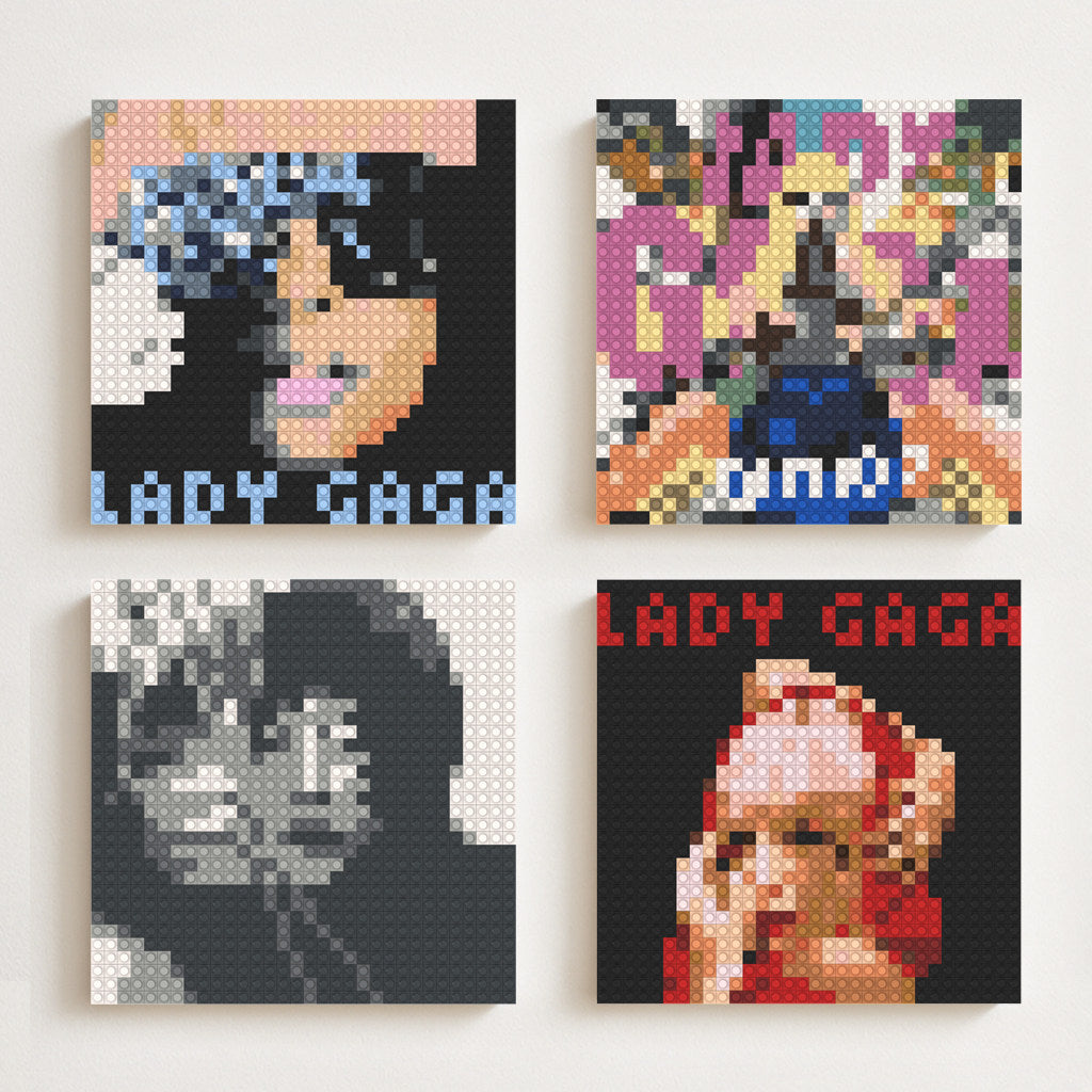 Pixel building blocks painting