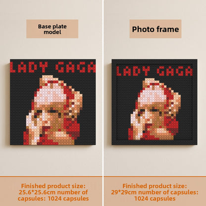 Pixel building blocks painting