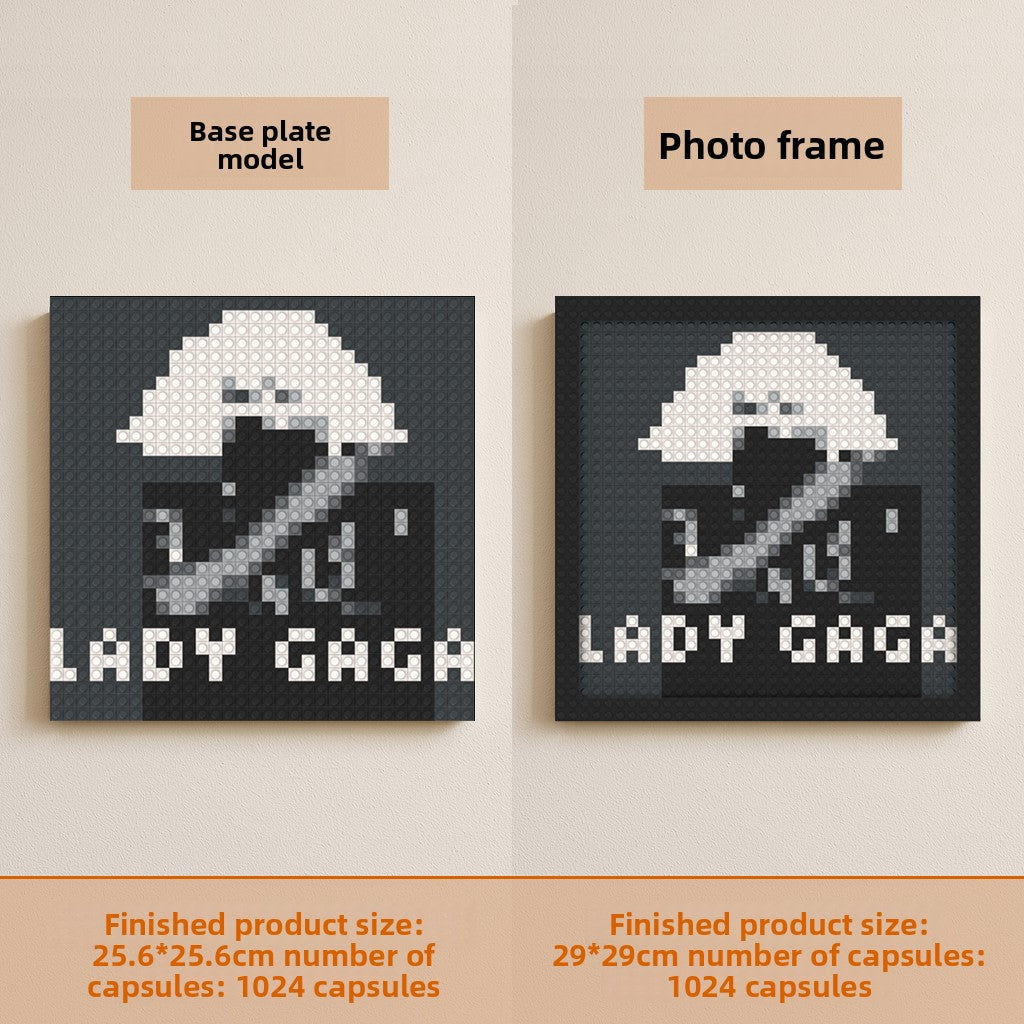 Pixel building blocks painting
