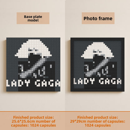 Pixel building blocks painting