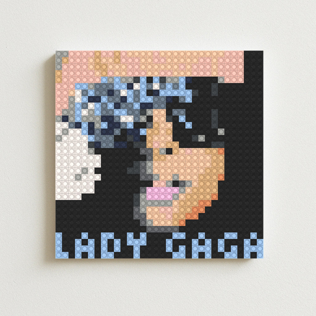 Pixel building blocks painting