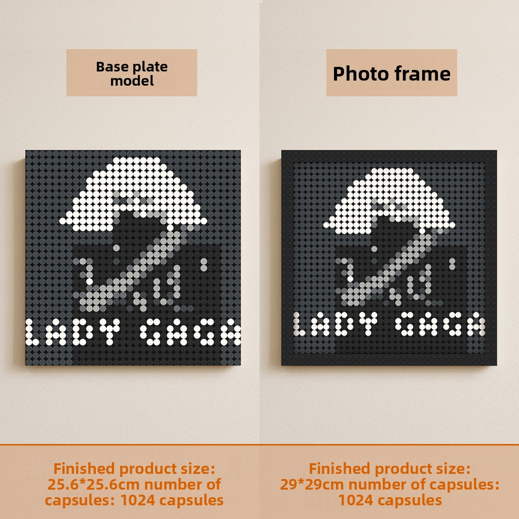 Pixel building blocks painting
