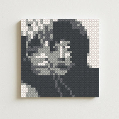 Pixel building blocks painting
