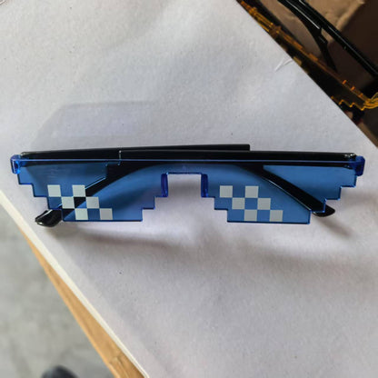 Pixel Mosaic Sunglasses with UV Protection