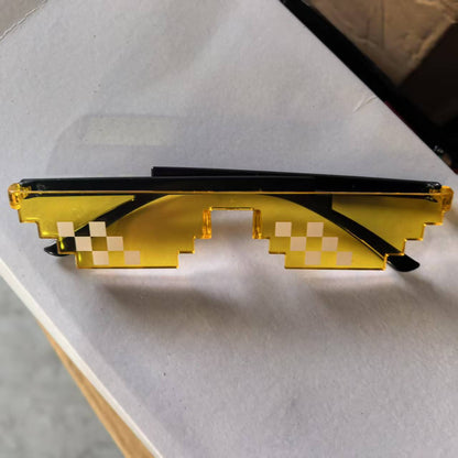 Pixel Mosaic Sunglasses with UV Protection