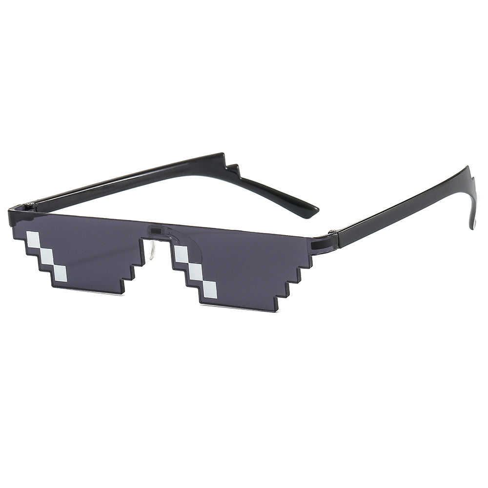 Pixel Mosaic Sunglasses with UV Protection
