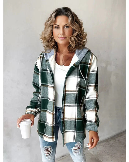 plaid coat