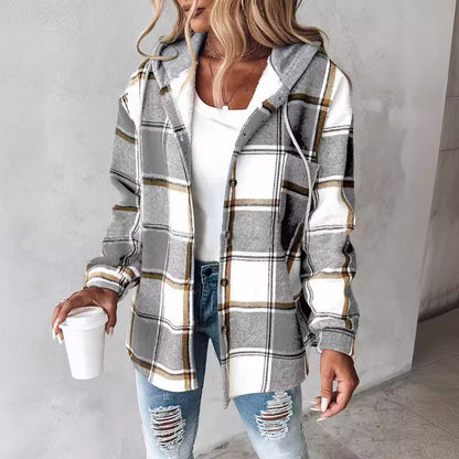 plaid coat