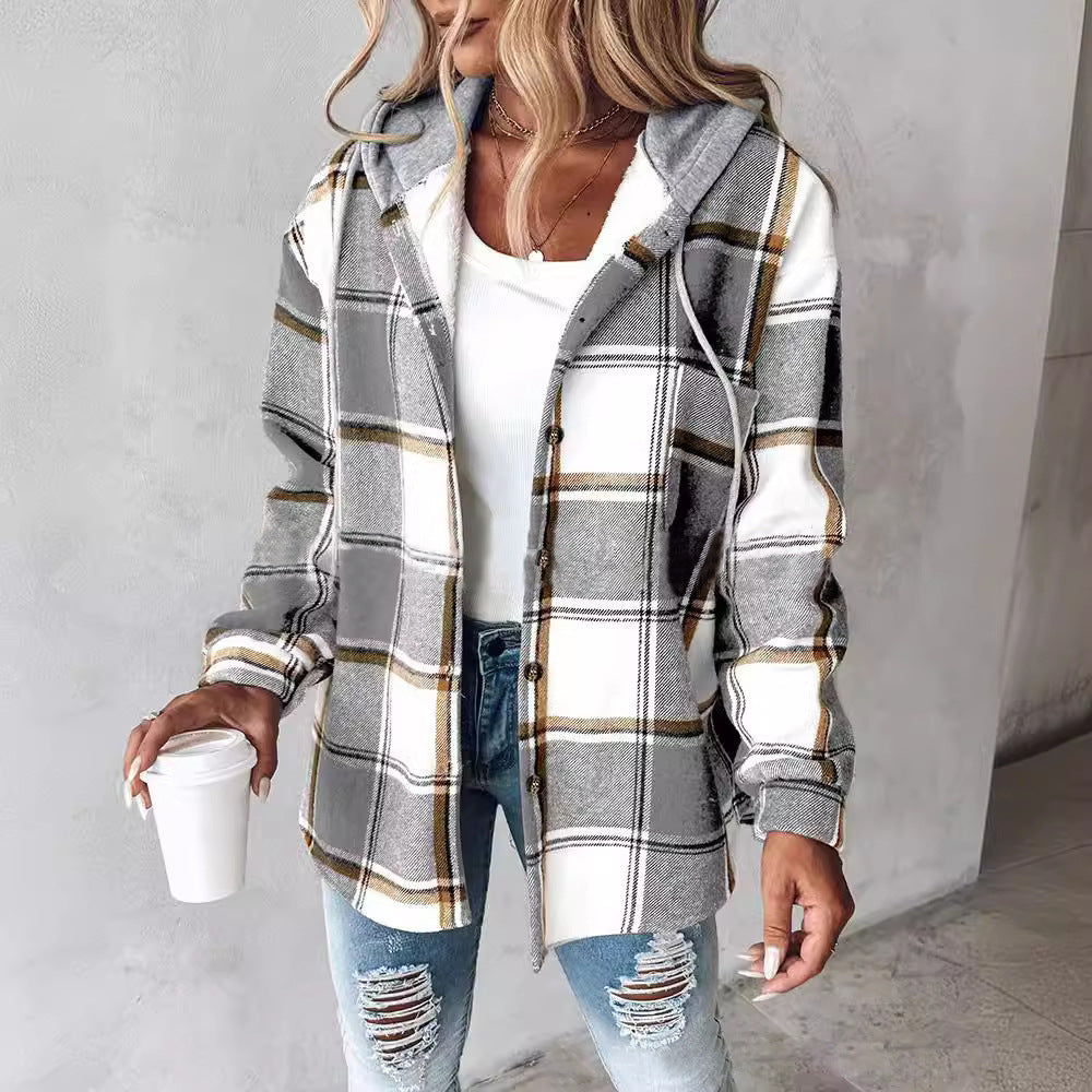 plaid coat