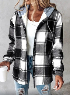 plaid coat