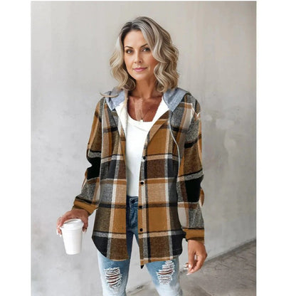 plaid coat