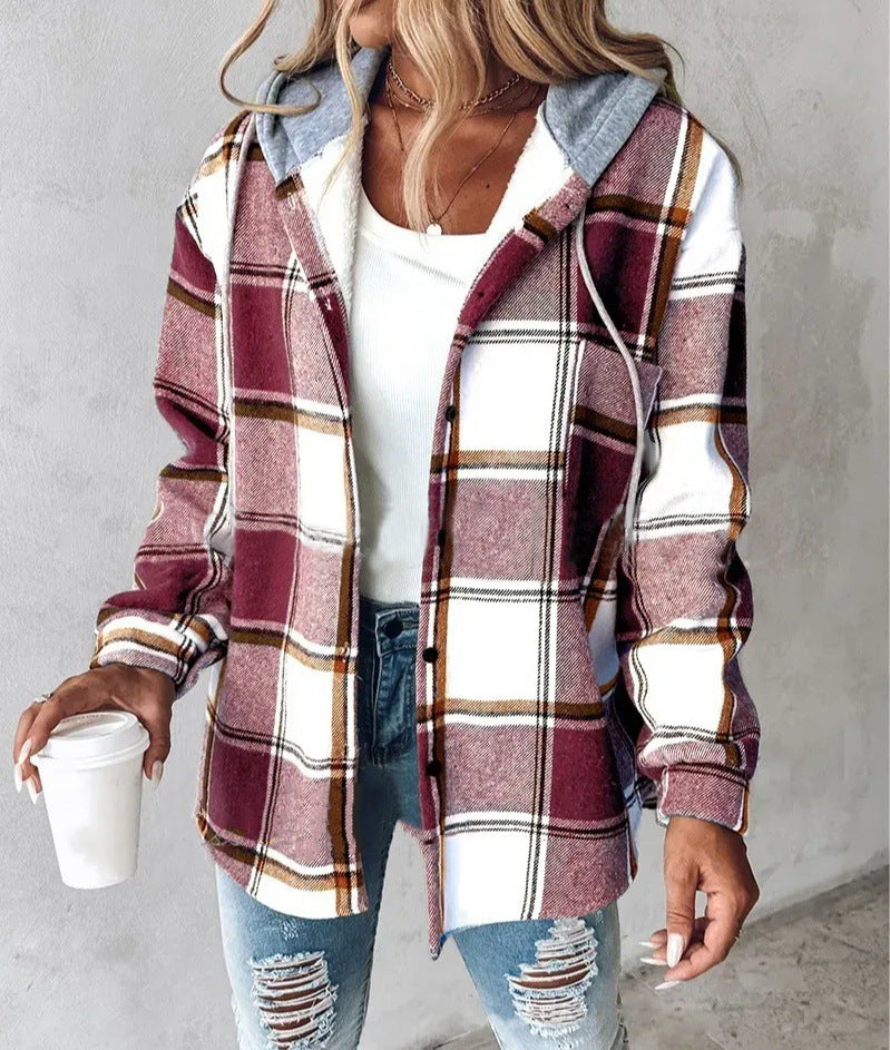 plaid coat