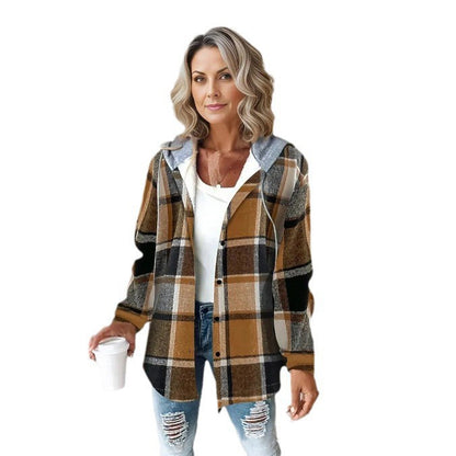 plaid coat