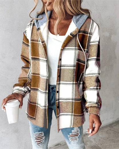 plaid coat