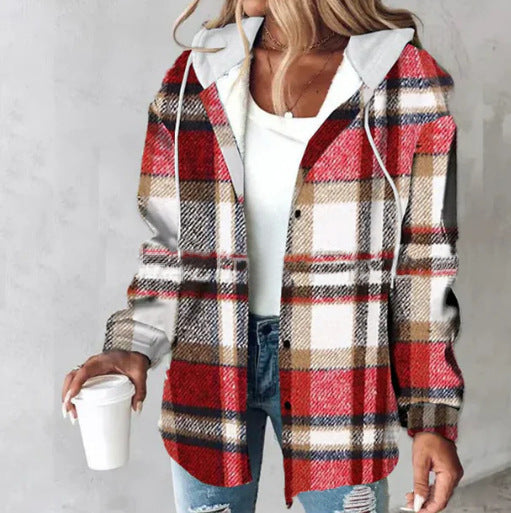 plaid coat
