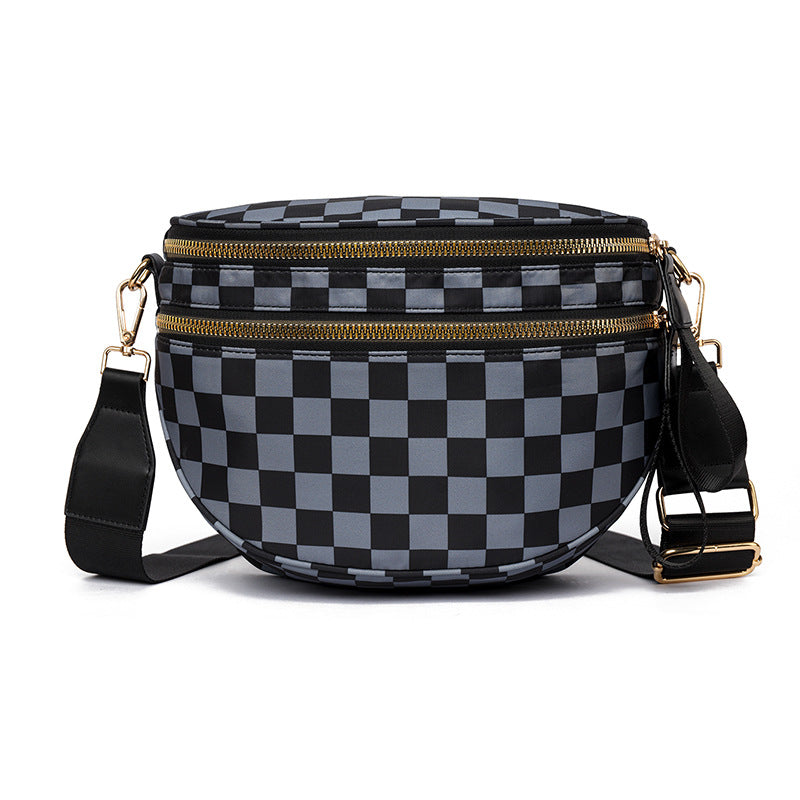 Plaid Crossbody Shoulder Bag