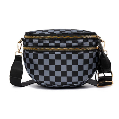 Plaid Crossbody Shoulder Bag