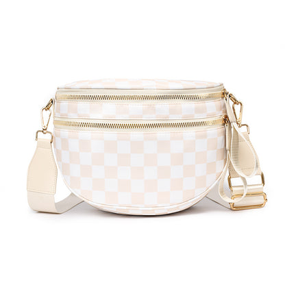 Plaid Crossbody Shoulder Bag