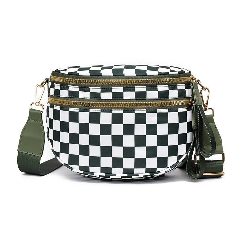 Plaid Crossbody Shoulder Bag