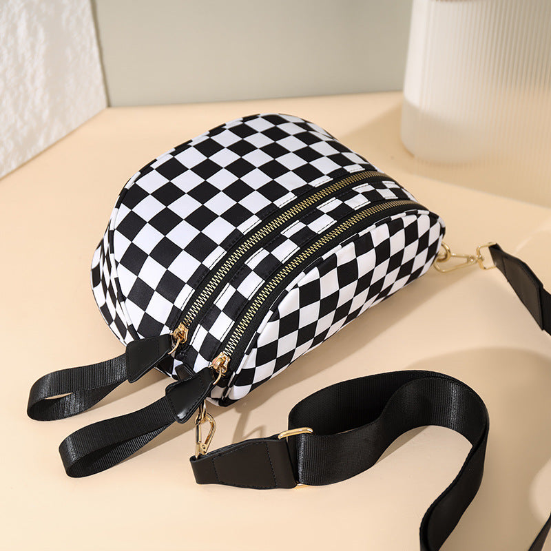 Plaid Crossbody Shoulder Bag