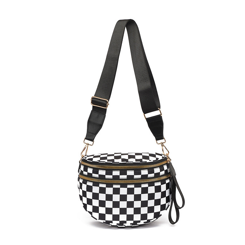 Plaid Crossbody Shoulder Bag