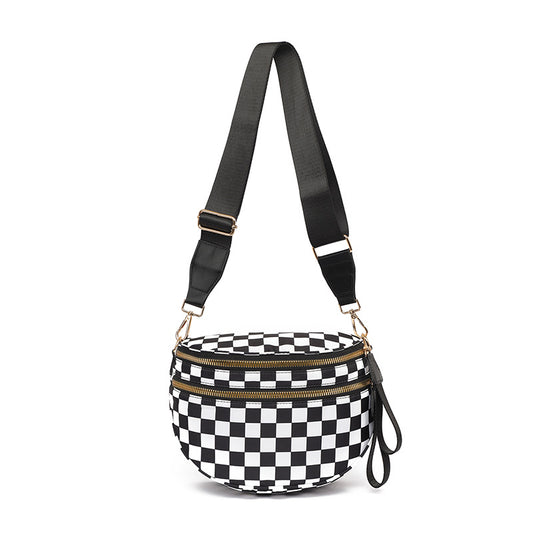 Plaid Crossbody Shoulder Bag