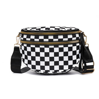 Plaid Crossbody Shoulder Bag