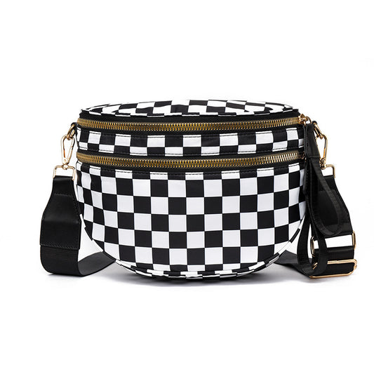 Plaid Crossbody Shoulder Bag