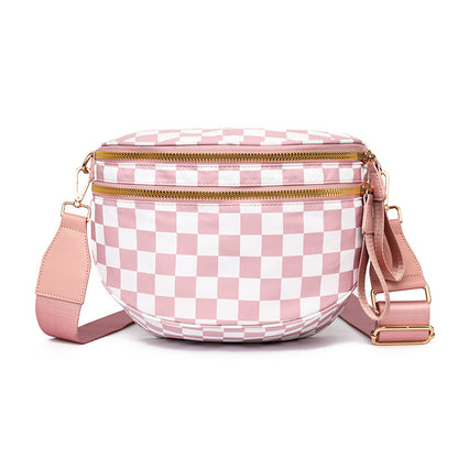 Plaid Crossbody Shoulder Bag