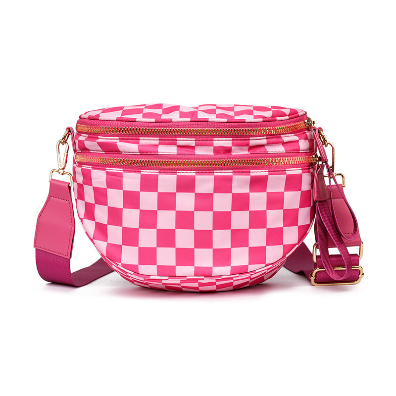 Plaid Crossbody Shoulder Bag