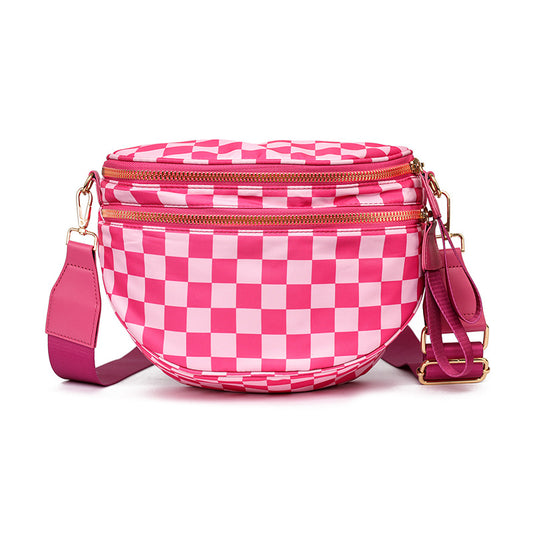 Plaid Crossbody Shoulder Bag