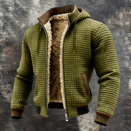 Plaid hooded sweater