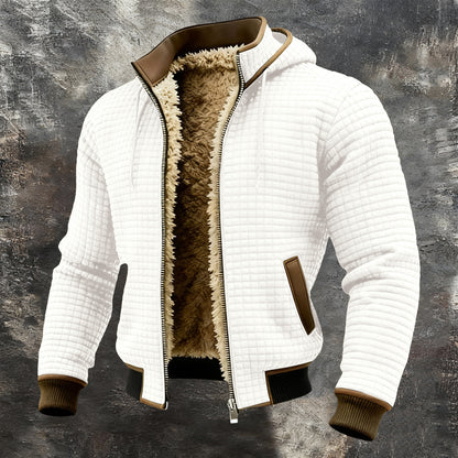 Plaid hooded sweater