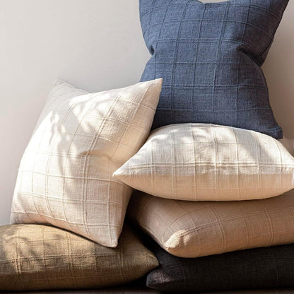 Plaid pillow cover