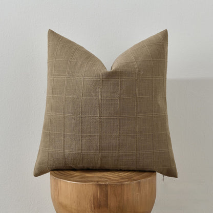 Plaid pillow cover