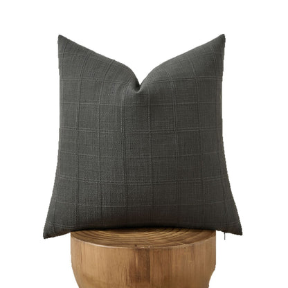 Plaid pillow cover