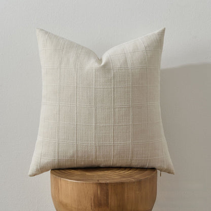 Plaid pillow cover