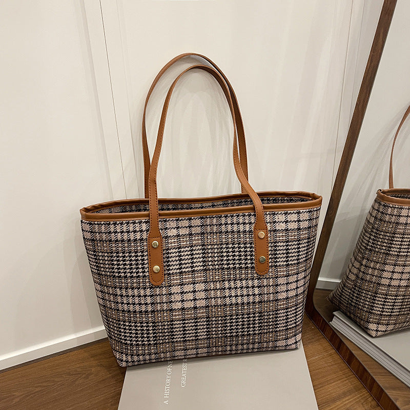 Plaid Shoulder Bag