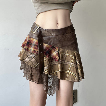 plaid skirt
