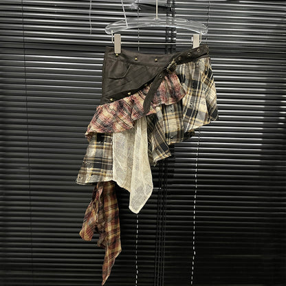 plaid skirt