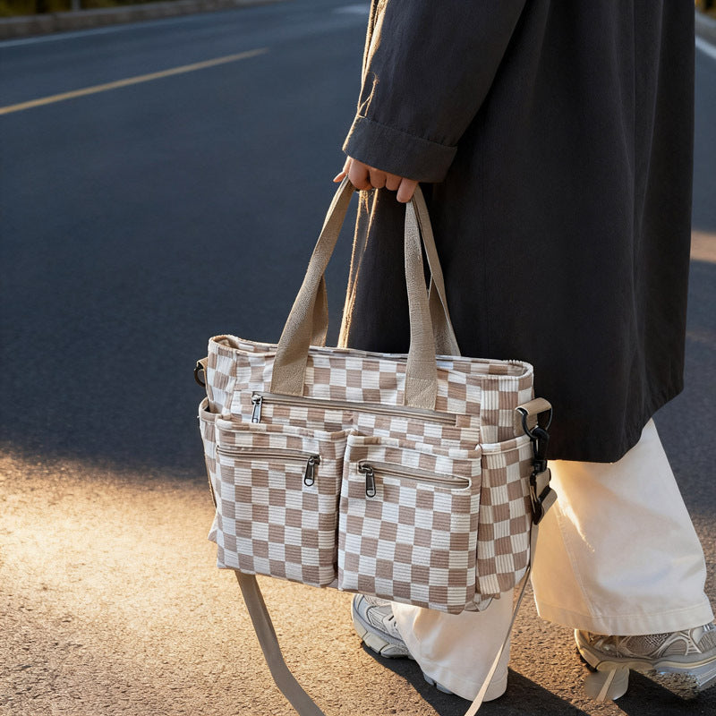 Plaid Tote Bag for Women