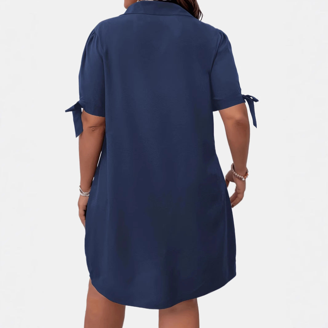 Plain collared dress