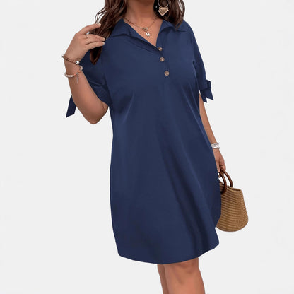 Plain collared dress