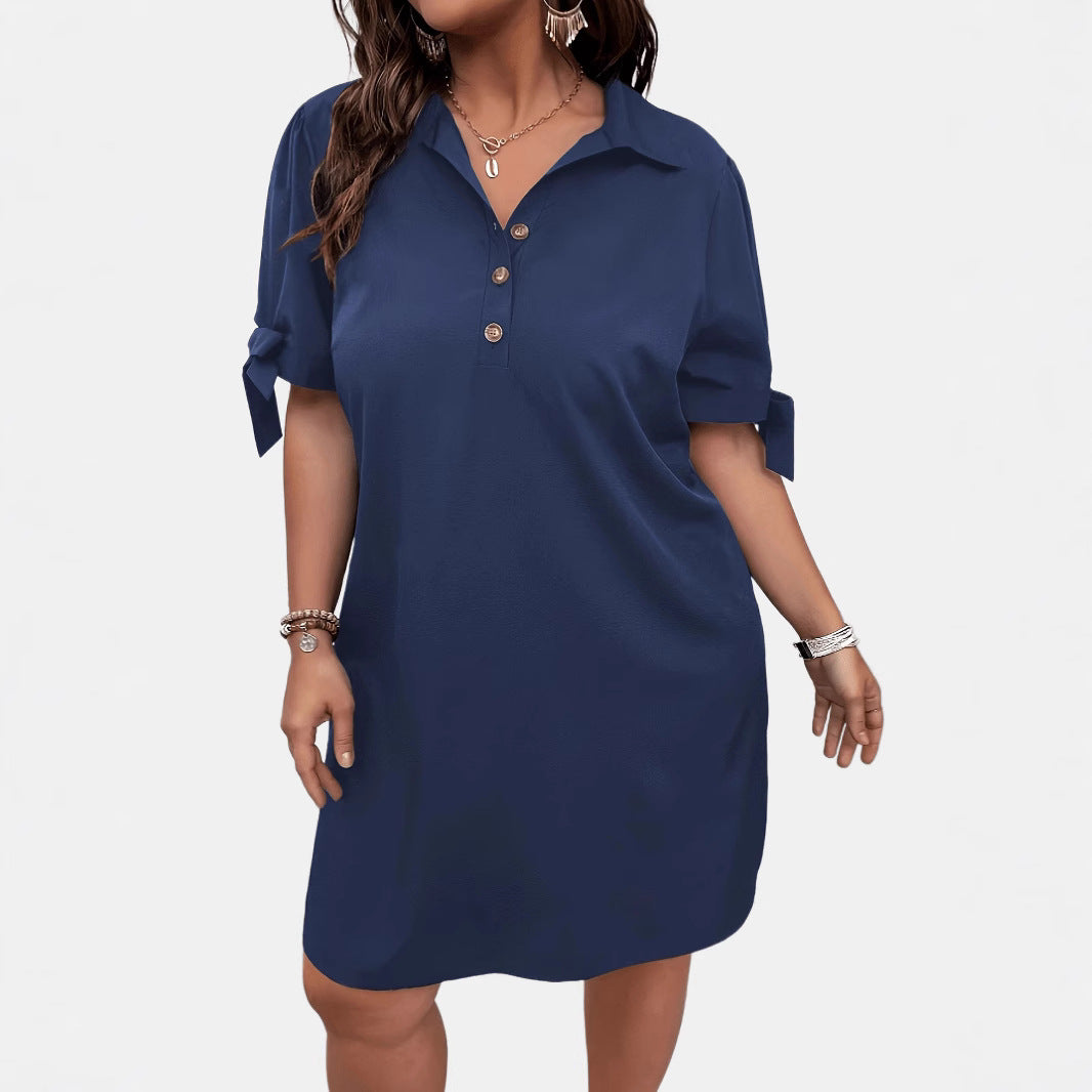 Plain collared dress