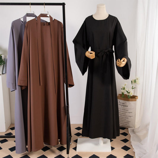 Plain-colored casual robes