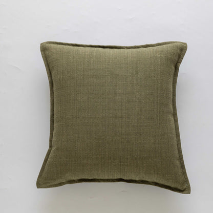 Plain-colored linen pillowcase