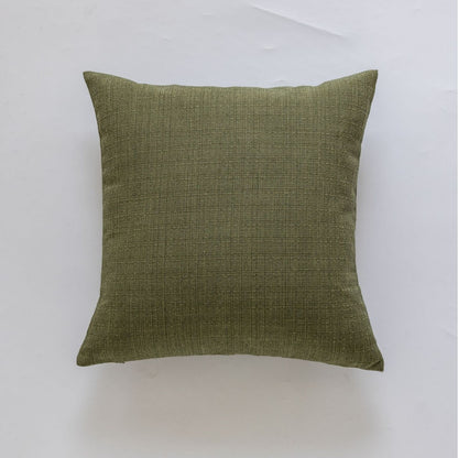 Plain-colored linen pillowcase